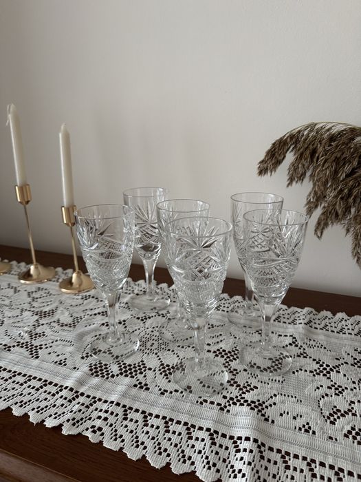 Великі криштальні бокали келихи 6 шт