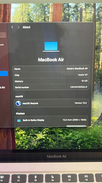 Mac book air M1 prateado