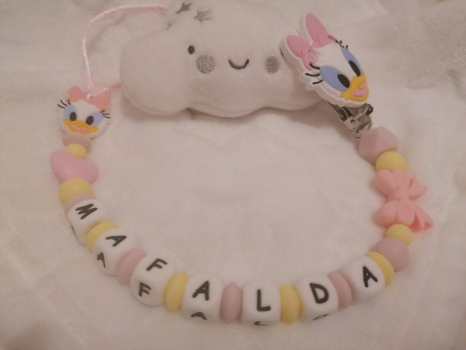 Prendedor de chucha personalizado em silicone alimentar