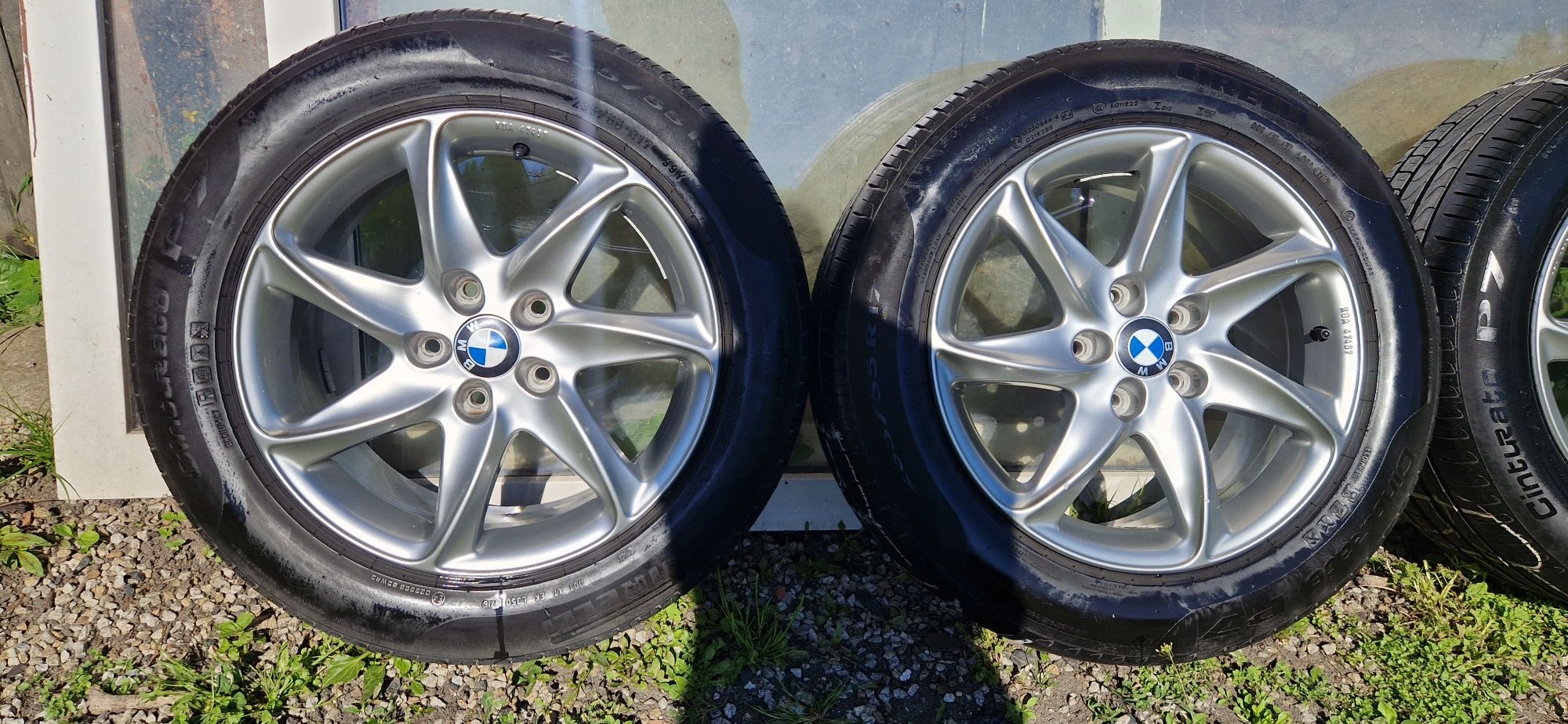 Piękne FELGI BMW 17" + opony lato PIRELLI JAK NOWE!