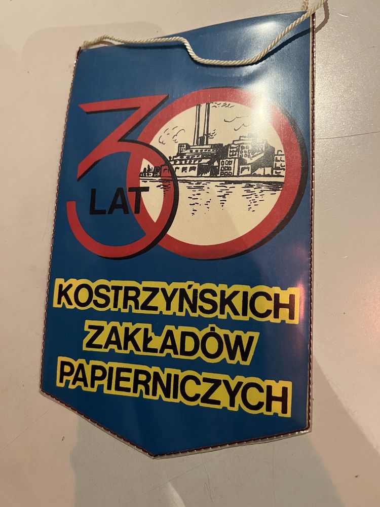 Proporczyk 30 lat Kostrzyńskie Zakłady Papiernicze