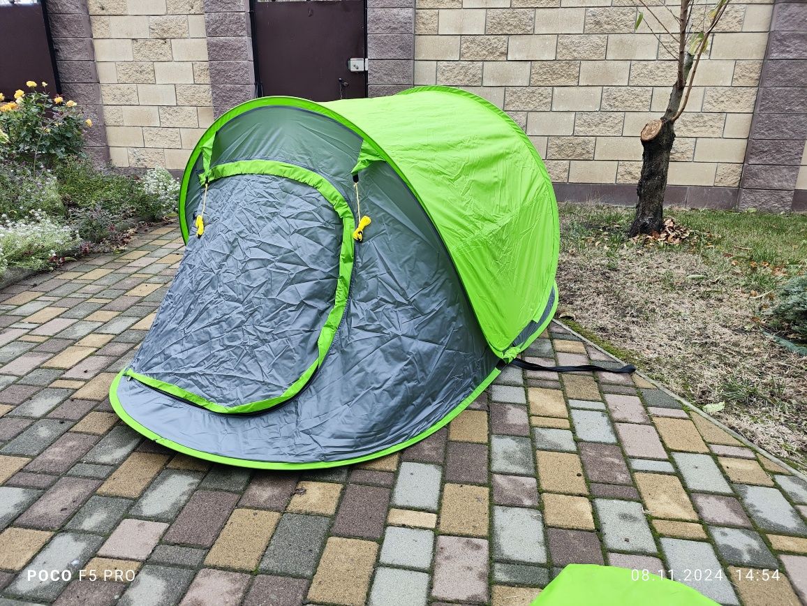 Палатка-автомат Summit 2 Man Pop Up Tent Lime Green