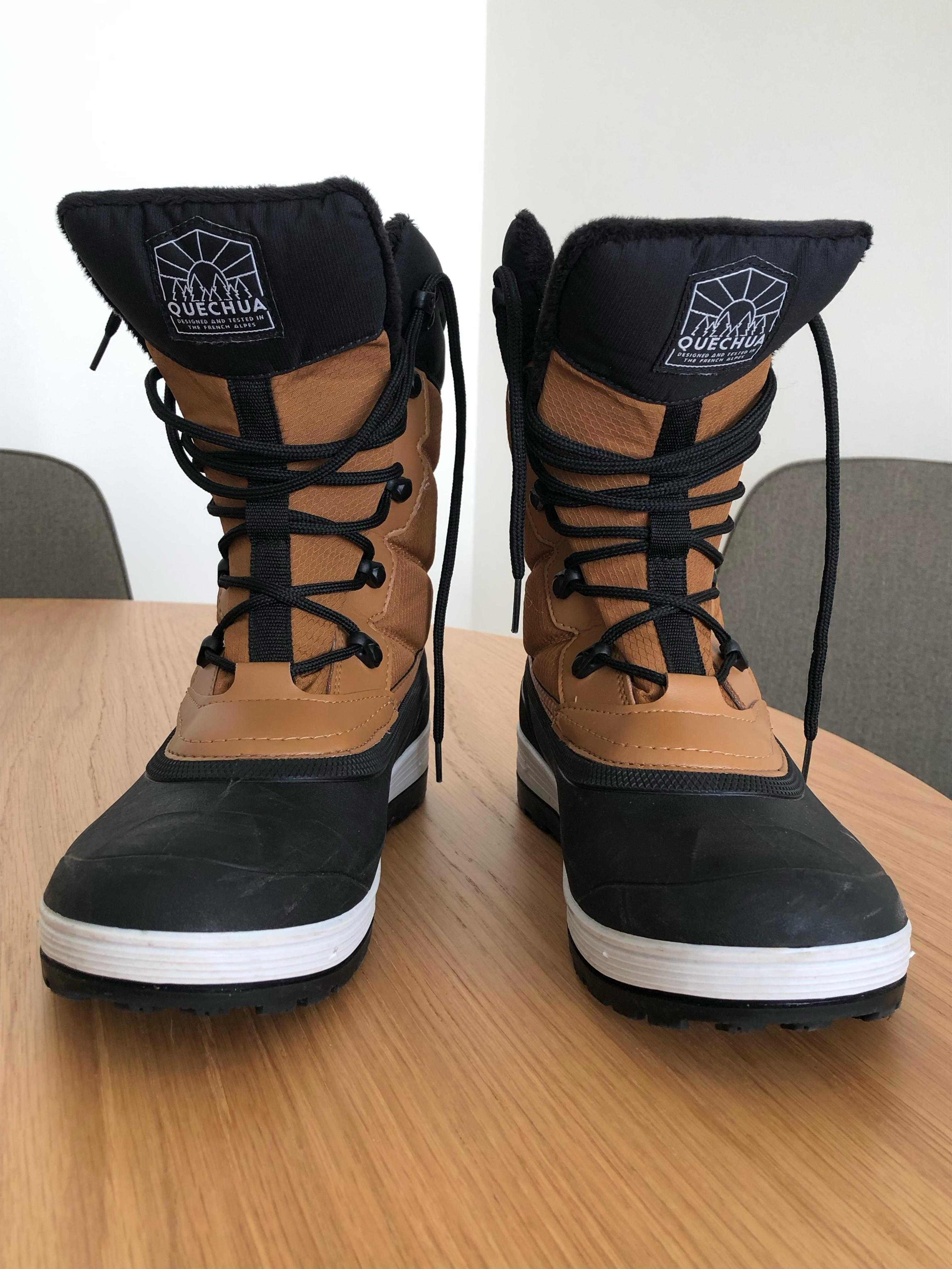Botas impermeáveis para neve