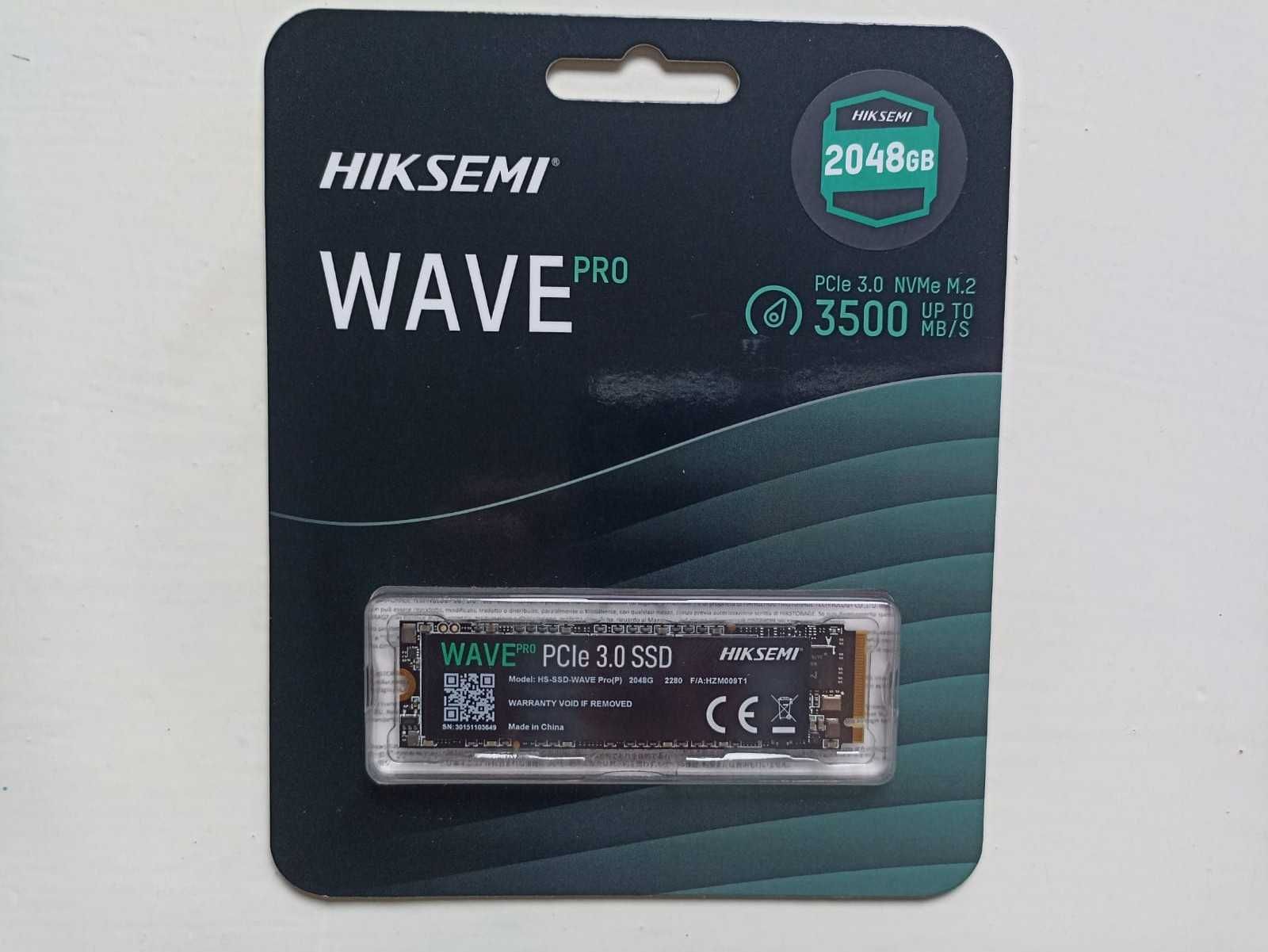 Dysk SSD HIKSEMI WAVE Pro 2TB PCIe Gen3x4 NVMe M.2 (3445/3120 MB/s)