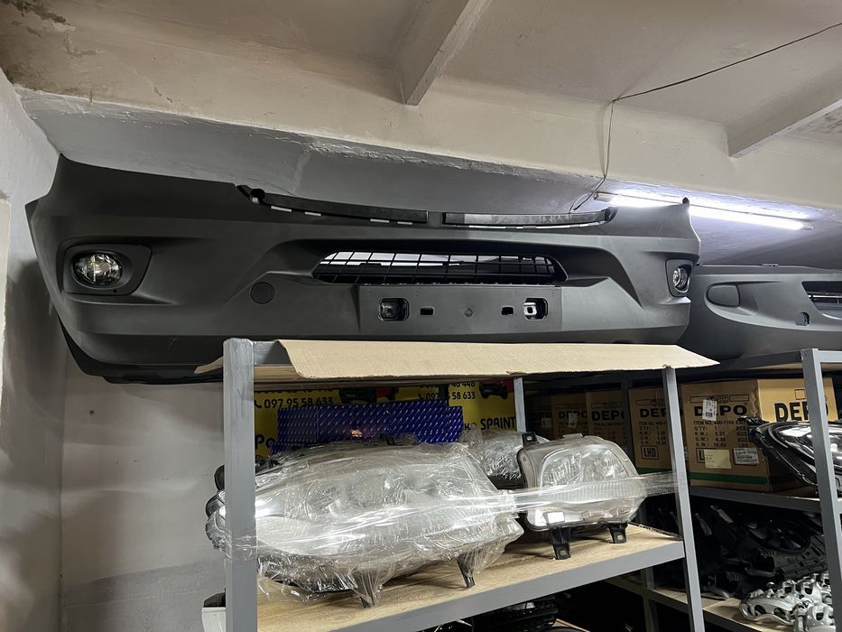 бампер рестайлінг противотуманки mercedes sprinter w906 2014-2018