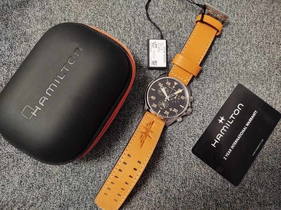 кварц Hamilton Khaki Pilot H76722531 Swiss made годинник