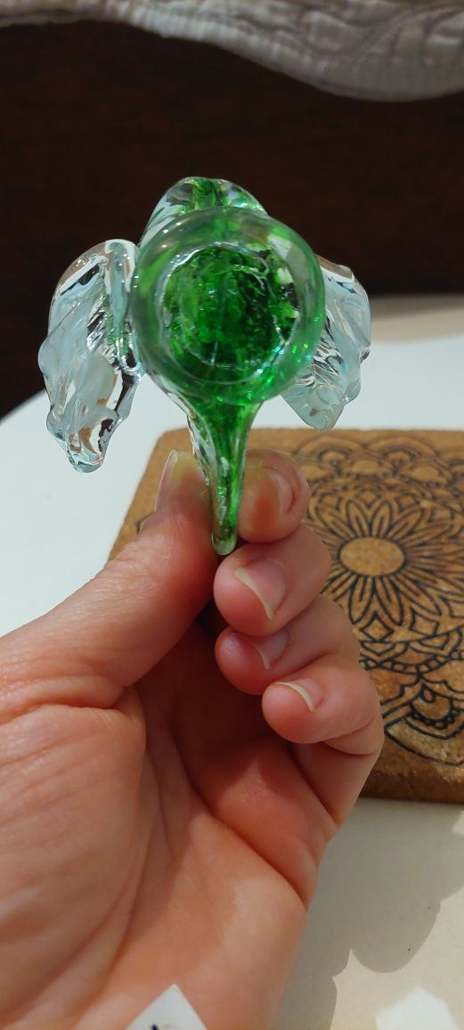 Figurka szklana labedz murano
