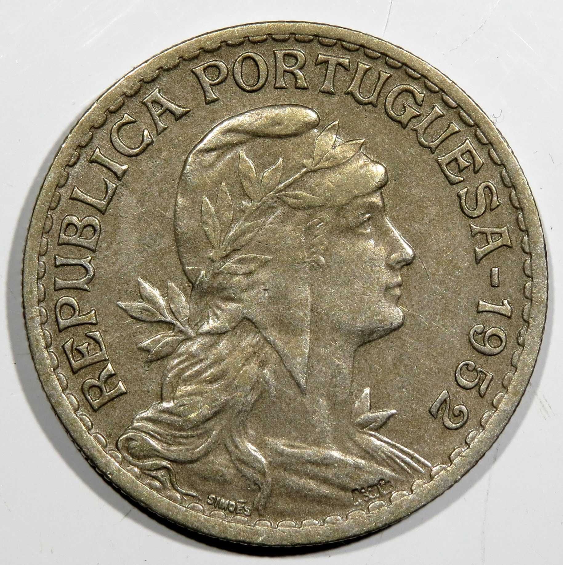 Republica Portuguesa - 1 Escudo 1952 QBela