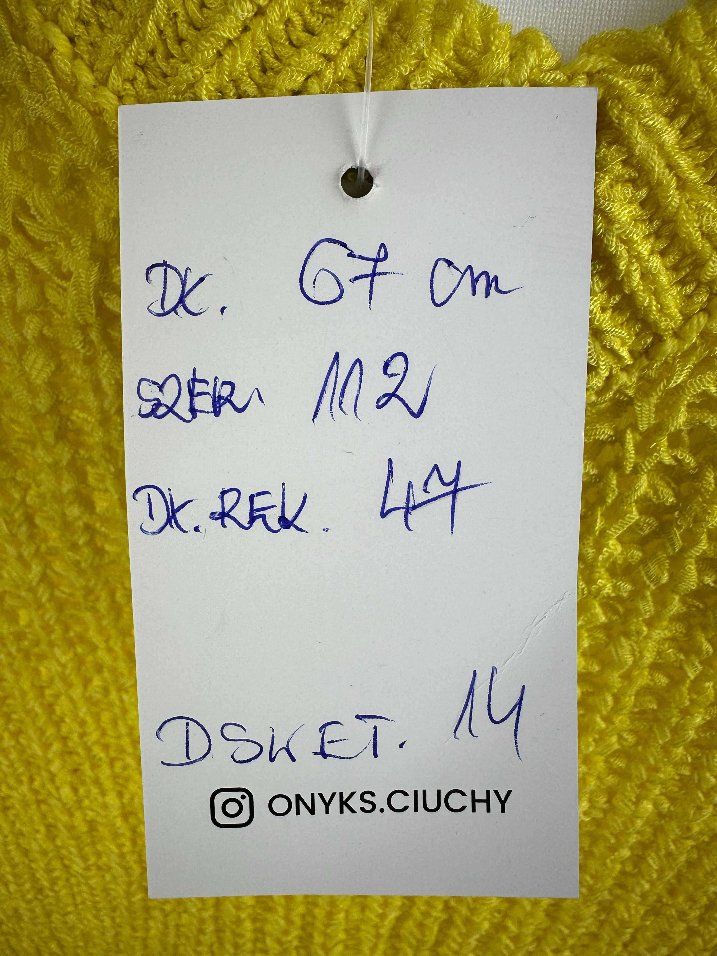 Sweter Damski Żółty [OUI] [r.38]