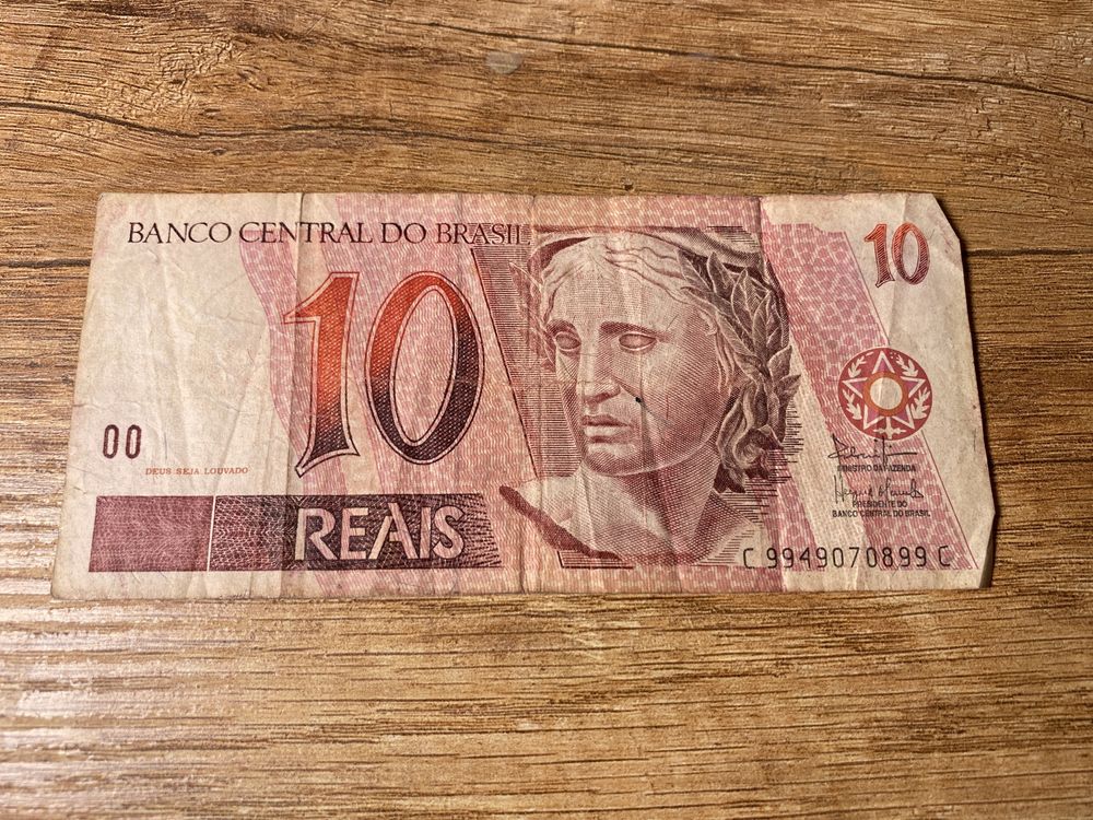 Banknot, Brazylia, 10 Reais, 1994,