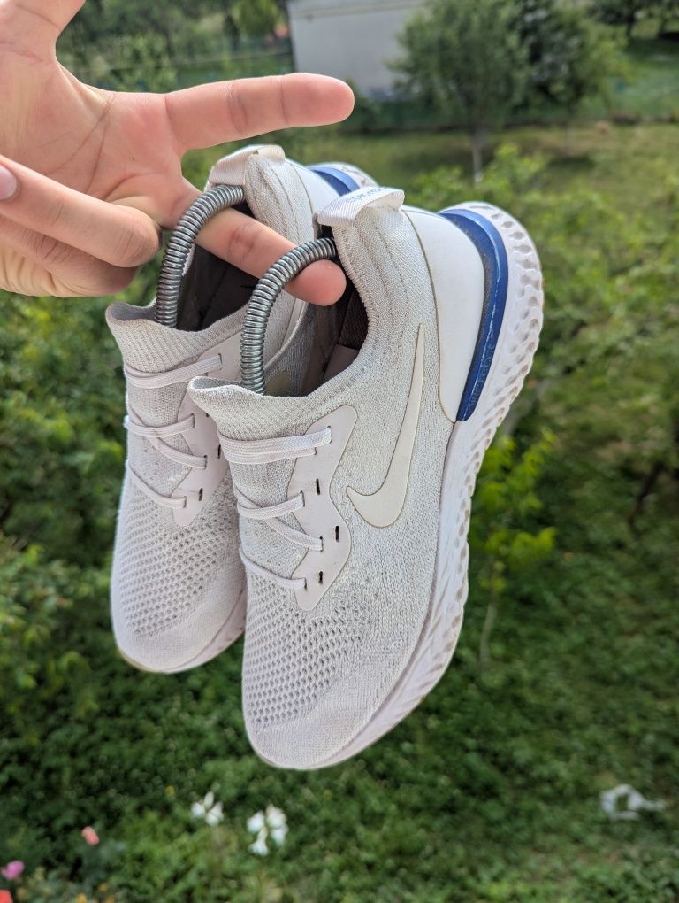 Nike epic react Flyknit White(42р) кросівки кроссовки спорт взуття біл