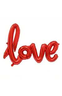 Czerwony balon napis LOVE 108cm dzień kobiet zaręczyny rocznica