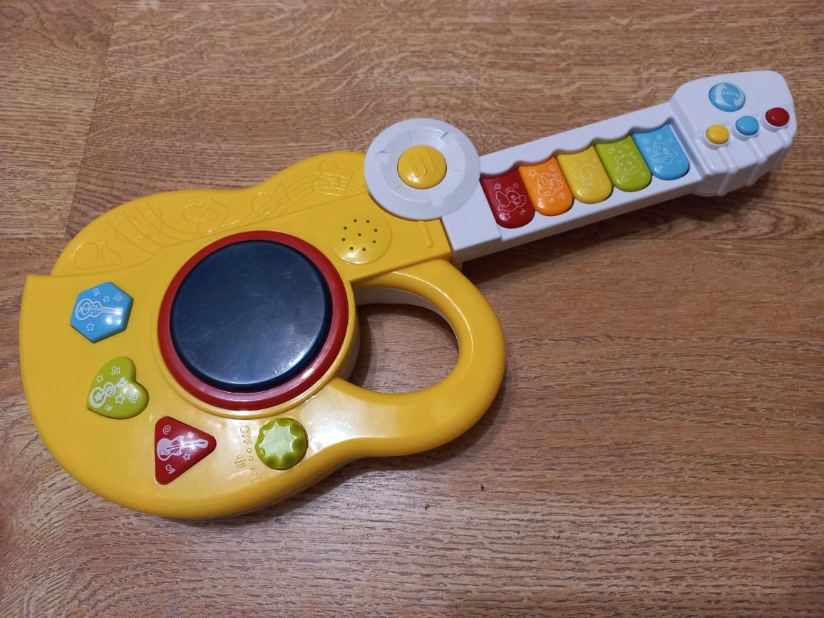 Элетро Гитара детская игрушечная музыкальная складная от 3 лет