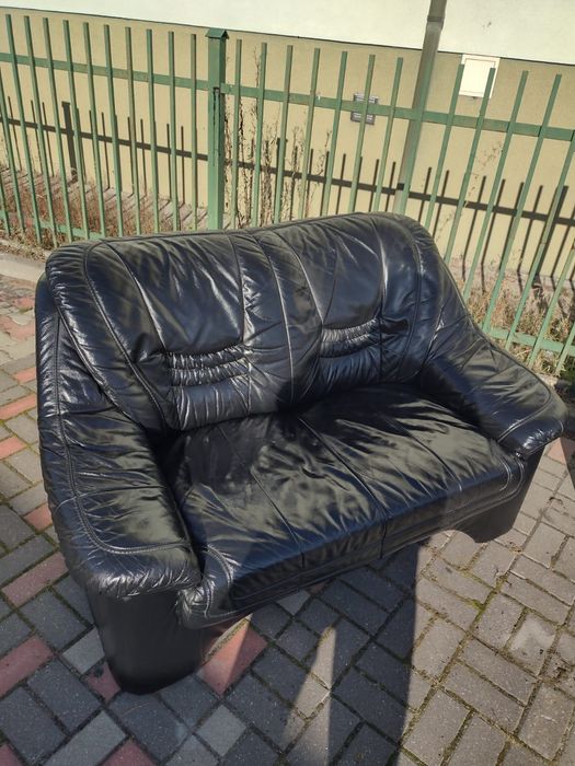 Sofa skórzana dwu- i trzyosobowa