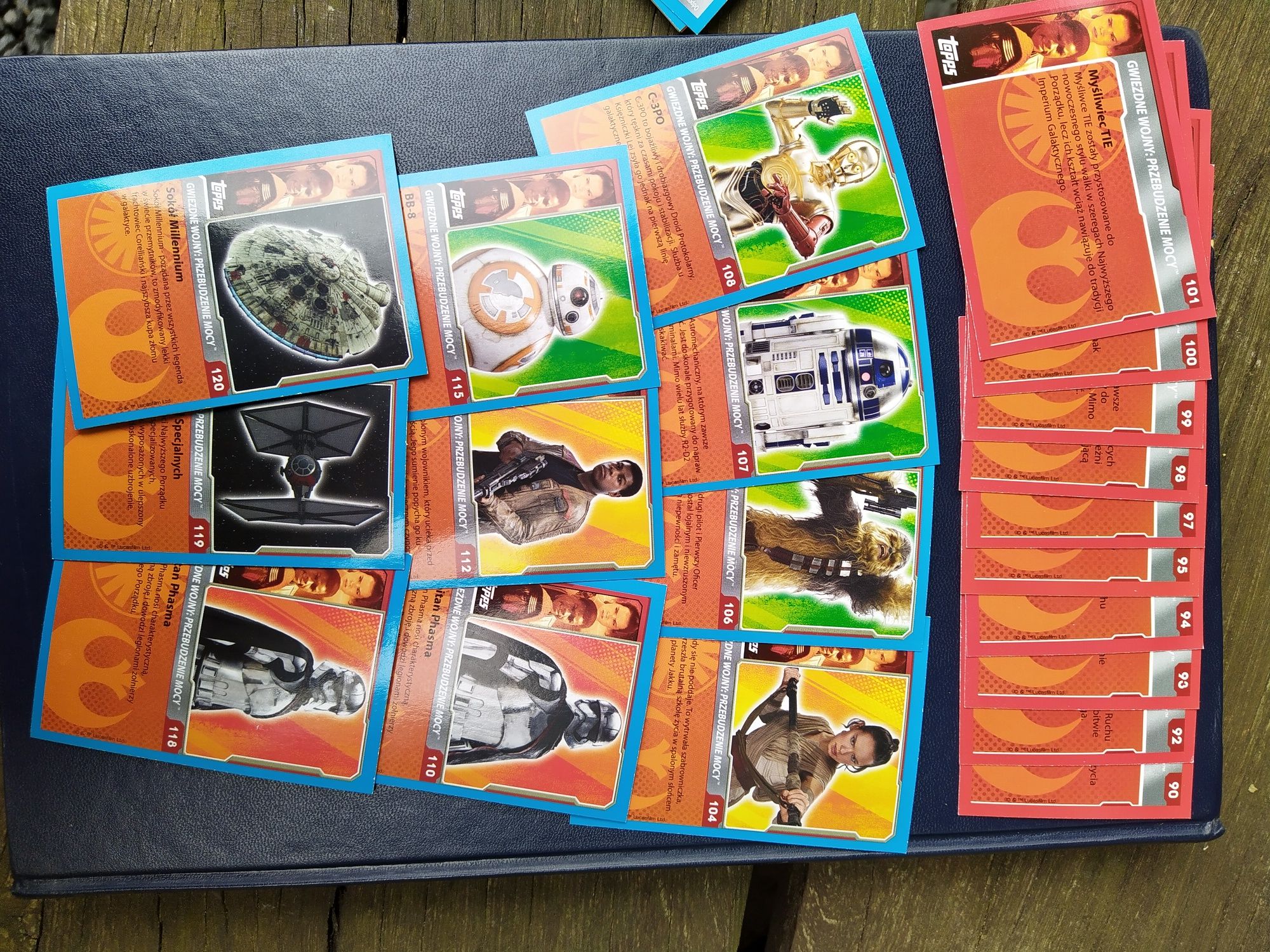 Karty Star Wars (83 szt) + gratis! Carrefour Topps Gwiezdne Wojny