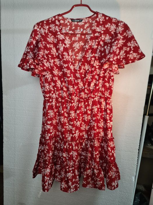 Vestido senhora vermelho SHEIN S