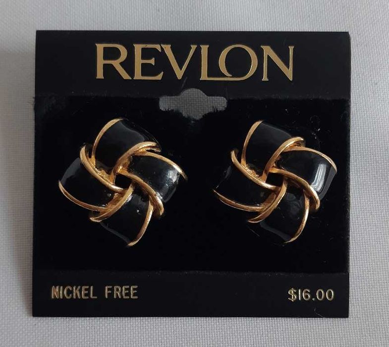 Винтажные серьги пусеты Revlon Morlee USA