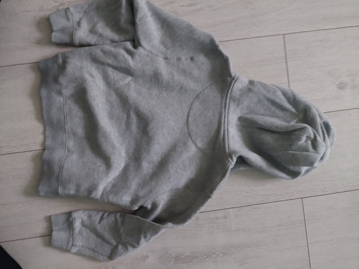 Bluza Nike z kapturem na zamek szara r. 116/122
