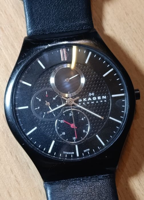 Титановий годинник Skagen 308XL TBLB з Німеччини