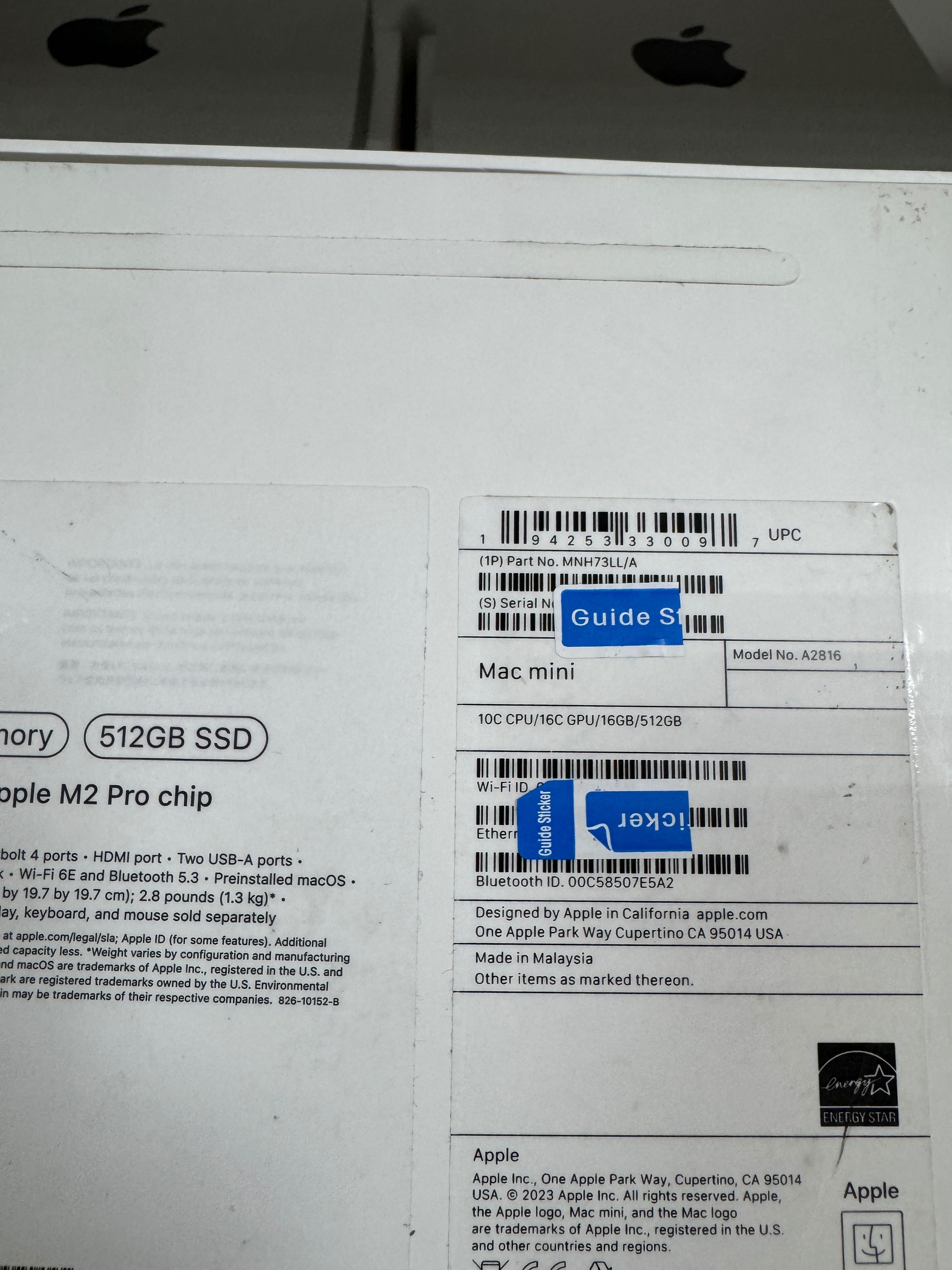 Apple Mac mini 2023 MNH73 M2 Pro 16gb 512gb Магазин Гарантія