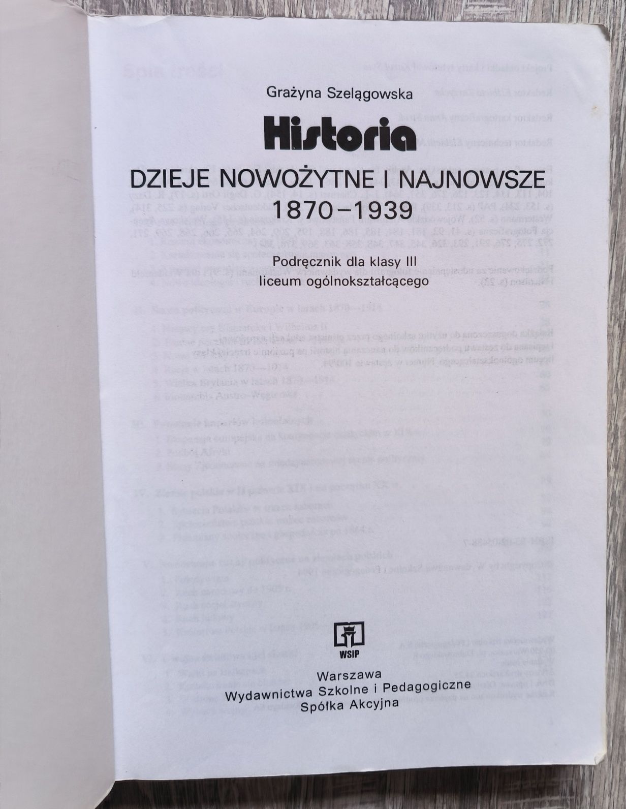 Historia 3 Dzieje nowożytne i najnowsze z1994