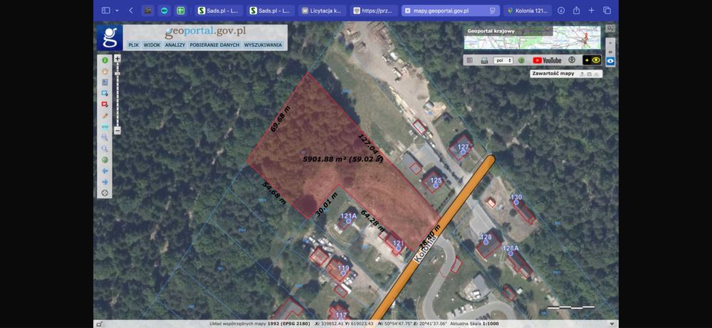 Działka inwestycyjna budowlana z projektem na budowe