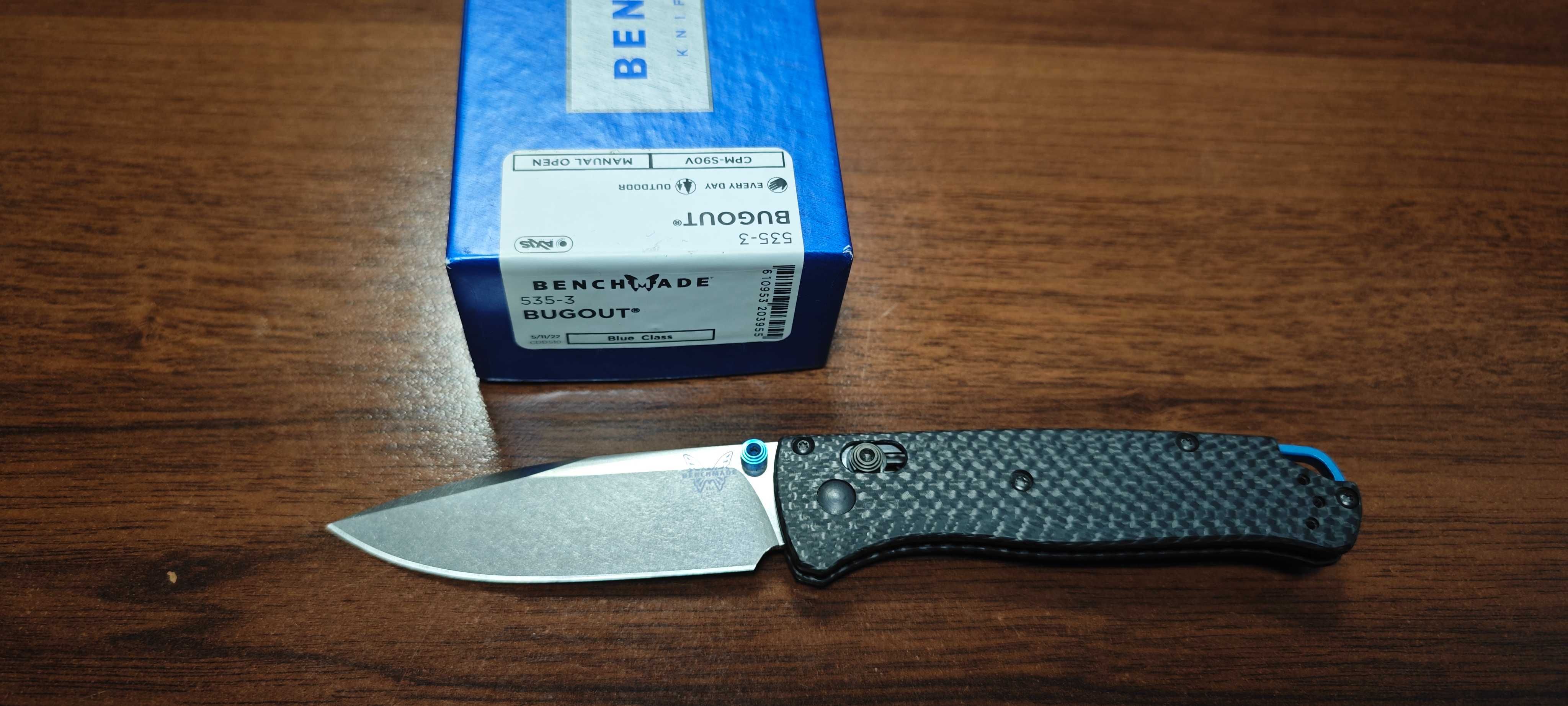 Nóż Benchmade 535-3 Bugout S90V Nowy