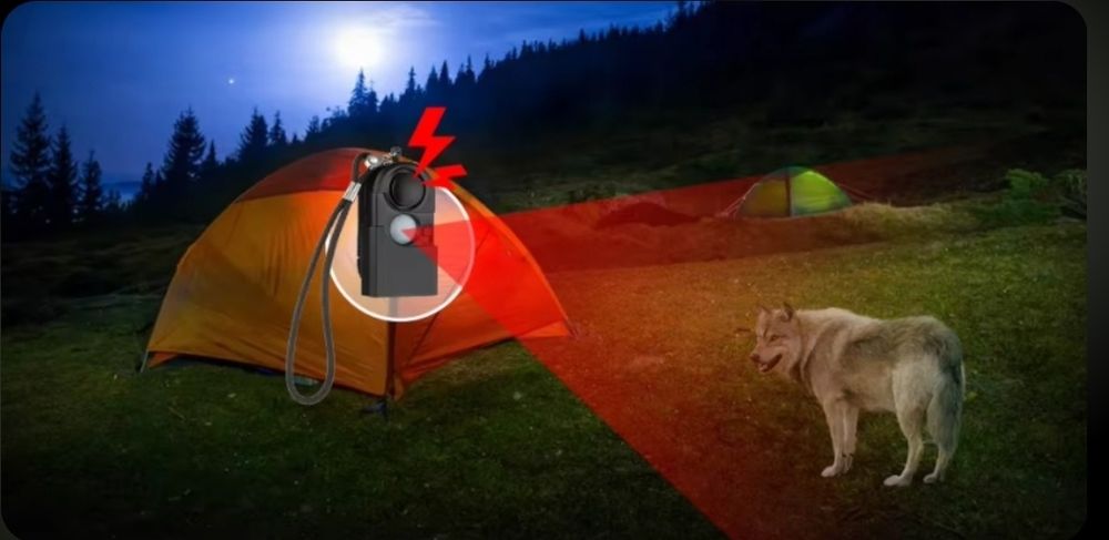 Czujnik ruchu - bezprzewodowy - przenośny alarm - na kamping - NOWY