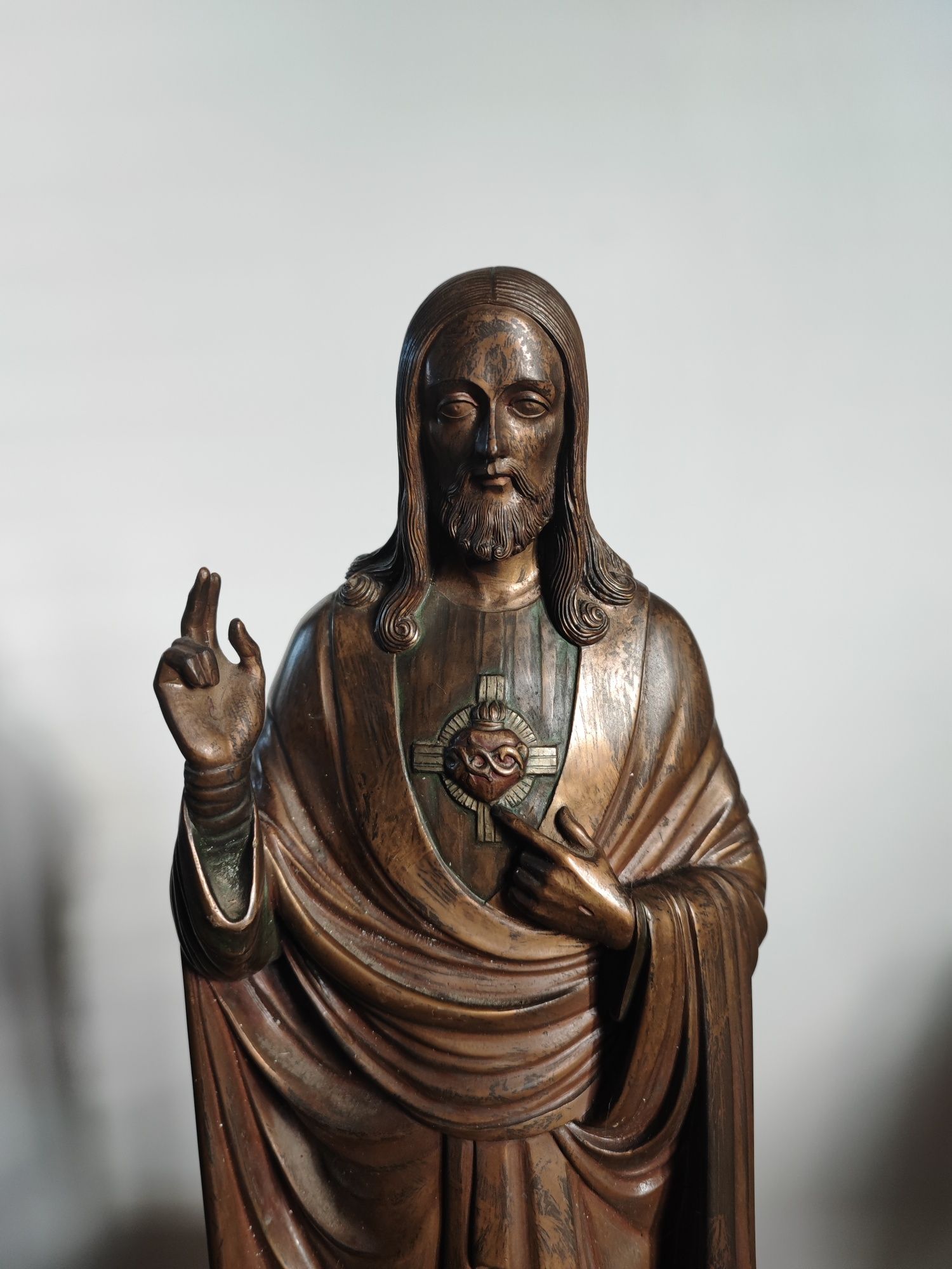 Jezus Chrystus figura z brązu duża