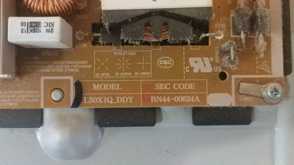 Блок питания телевизора Samsung UE50F6400 BN44-00624A