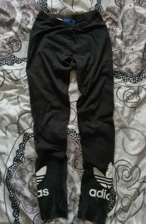 Czarne Leginsy Spodnie Adidas Oryginalne Rozmiar S Damskie