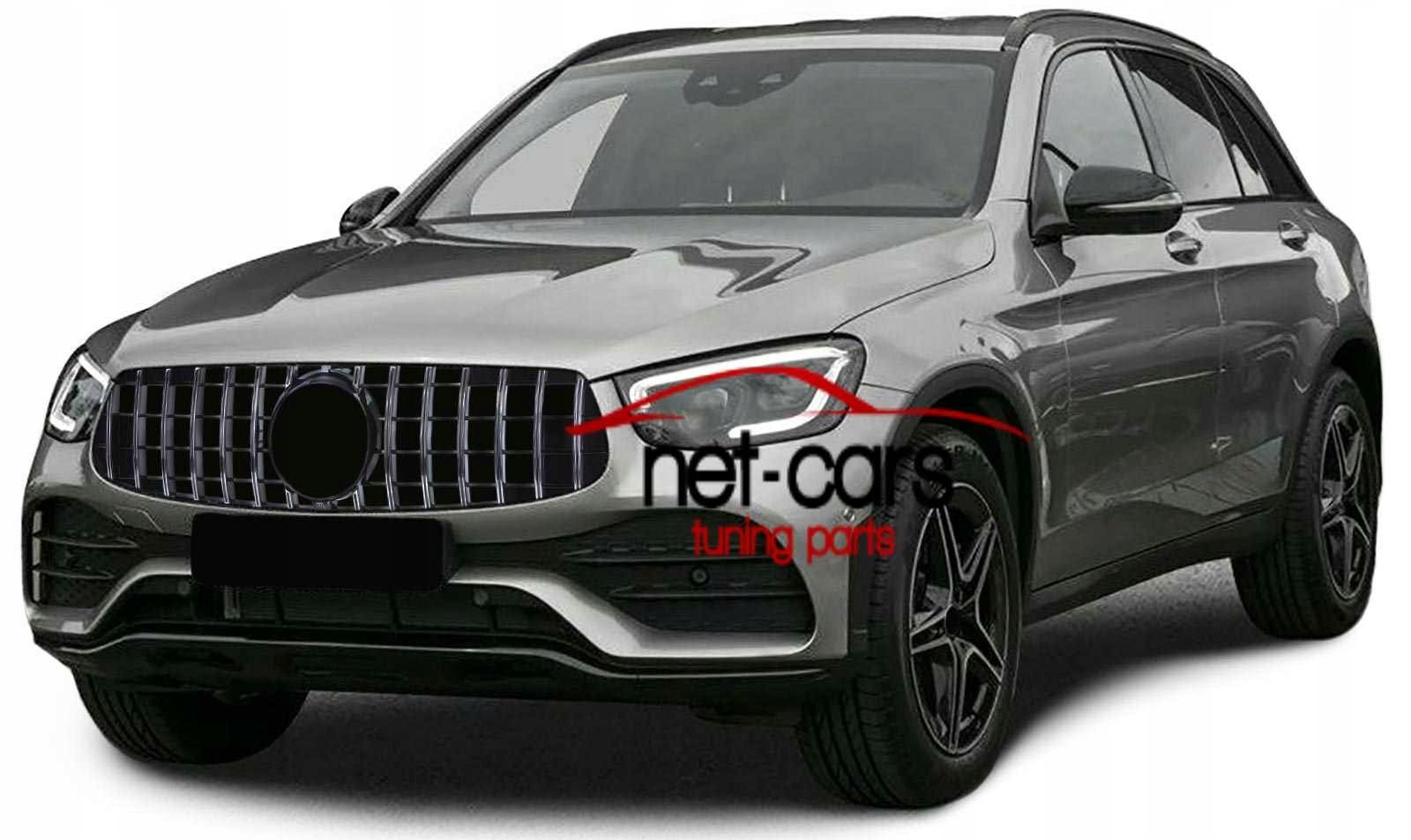 Grill MERCEDES GLC X253 C253 19- Panamericana AMG czarny połysk chrom