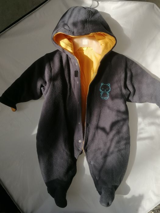 Комбинезон  флисовый ,слип для  малыша 3 -4 мес. 
Тёплый и мяг