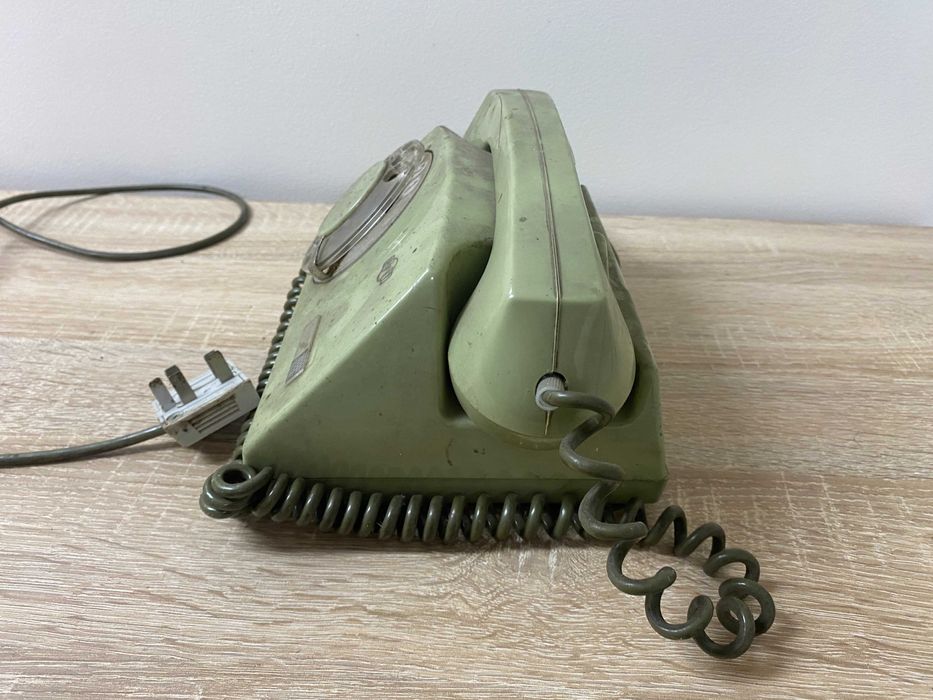 Telefon Stacjonarny Aparat Telefoniczny Elektrim Aster-72 Zielony PRL