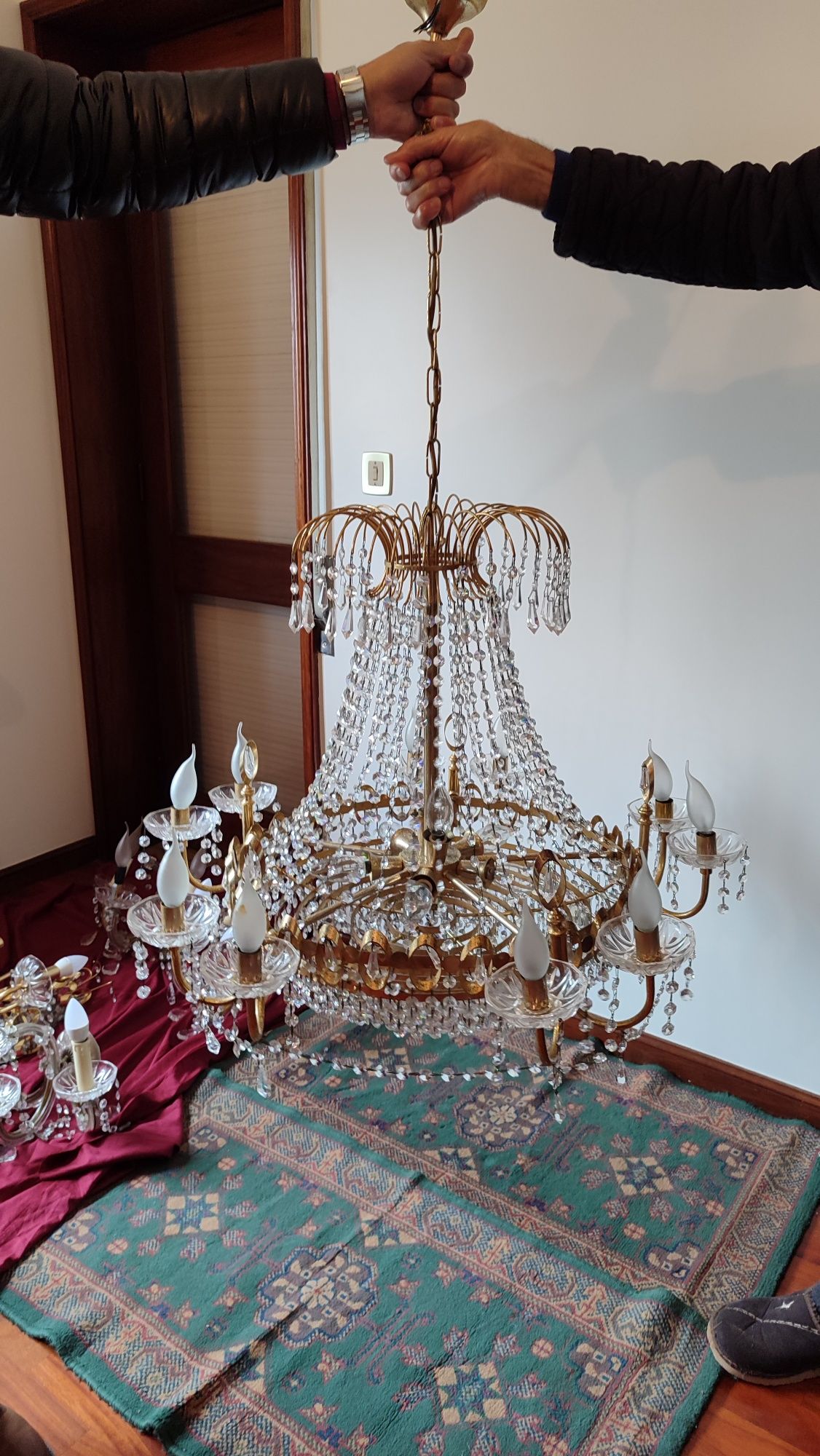 Vendo candeeiro/candelabro de cristal