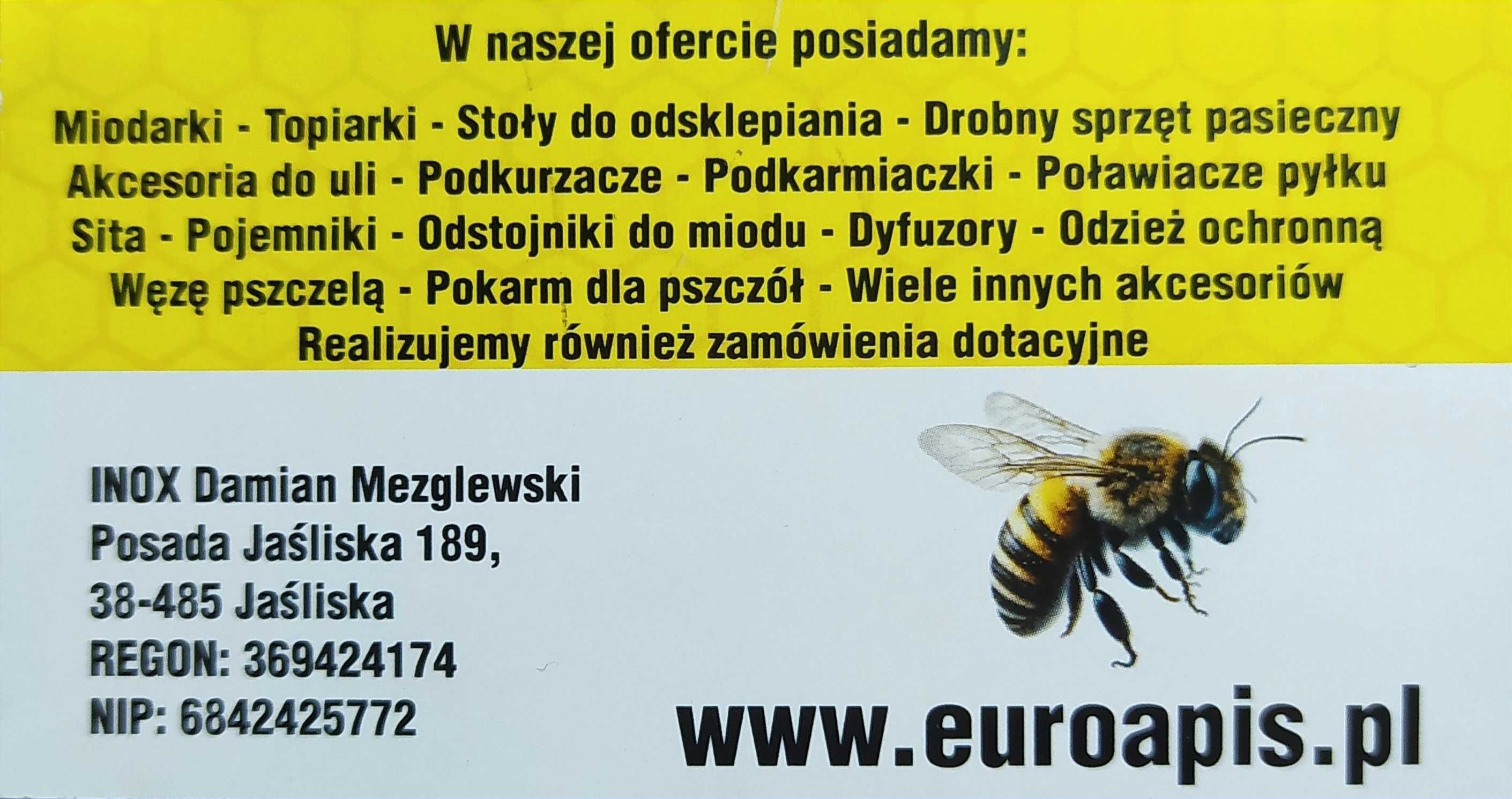 Ramka Wielkopolska hoffmanowska 10 szt. pszczoły miód węza