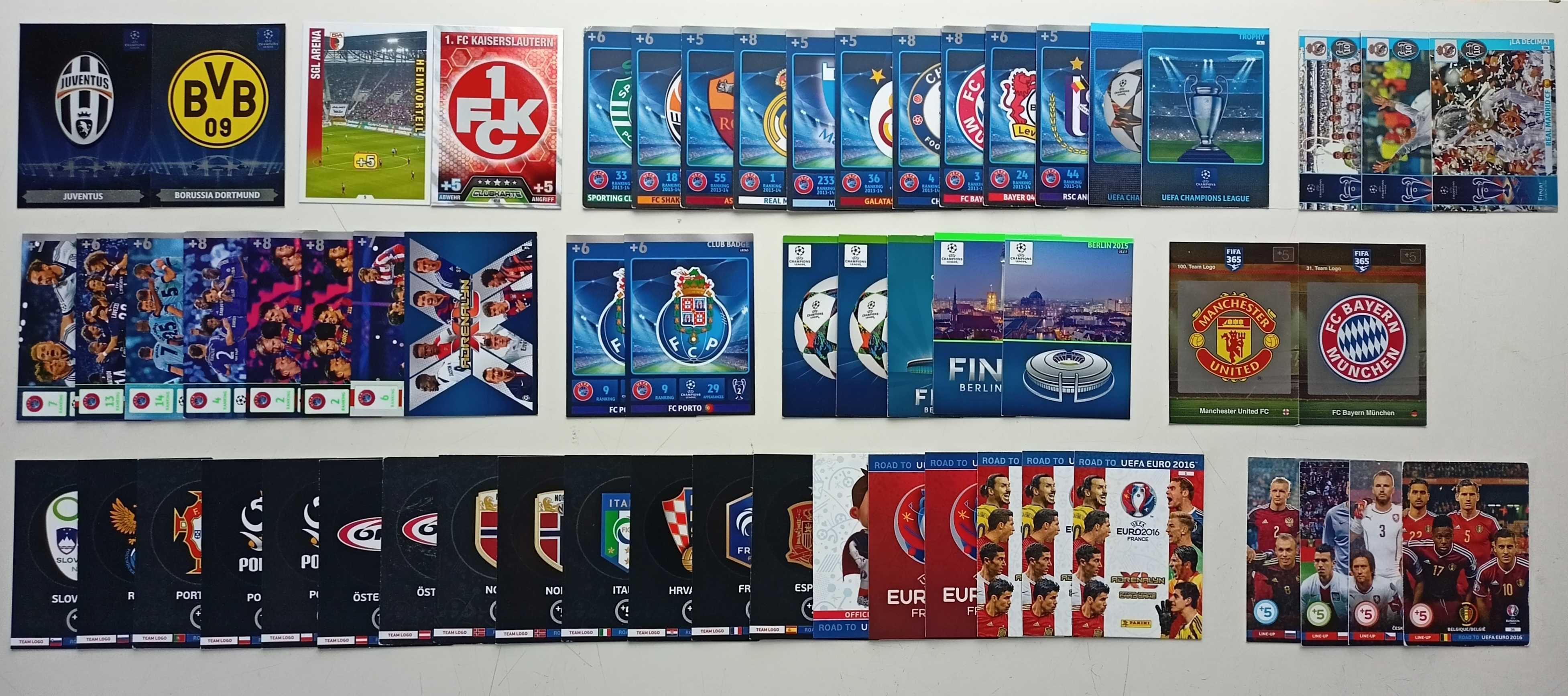 PANINI MATCH ATTAX Karty Logo/Herby i inne (ponad 50szt.)