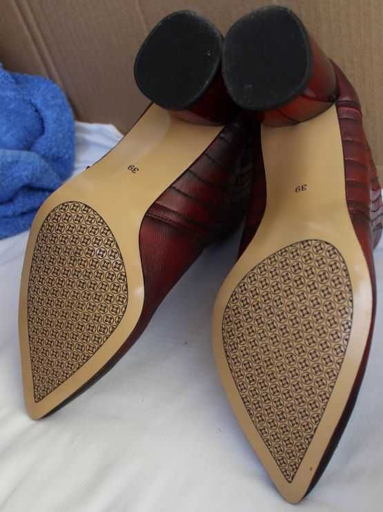 botki, buty damskie skóra licowana r.39, MACIEJKA