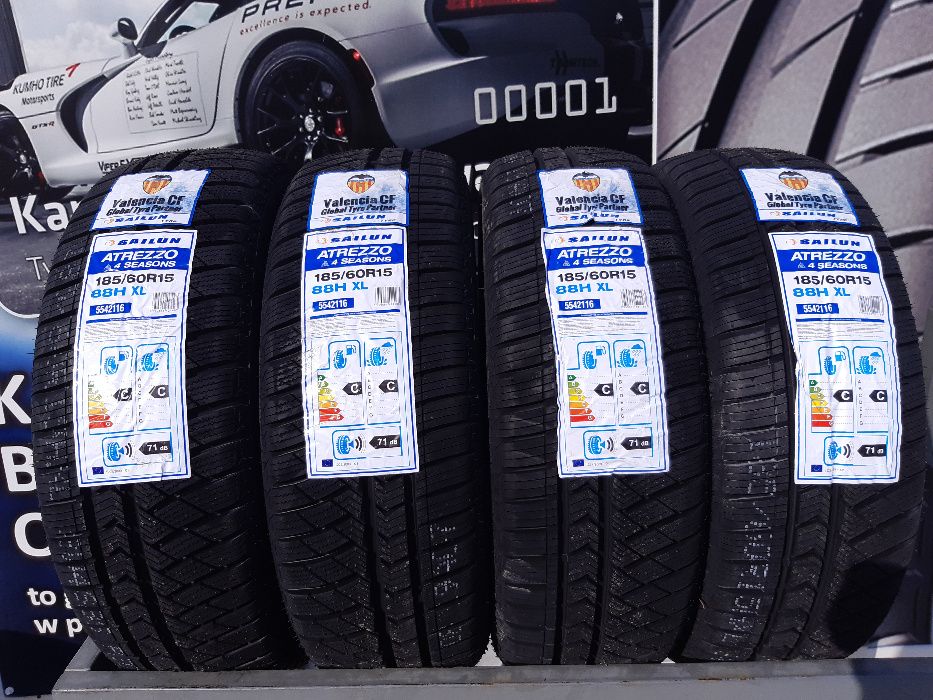 2XOpona wielosezonowa 185/60 R15 88H SAILUN ATREZZO 4SEASON całoroczna