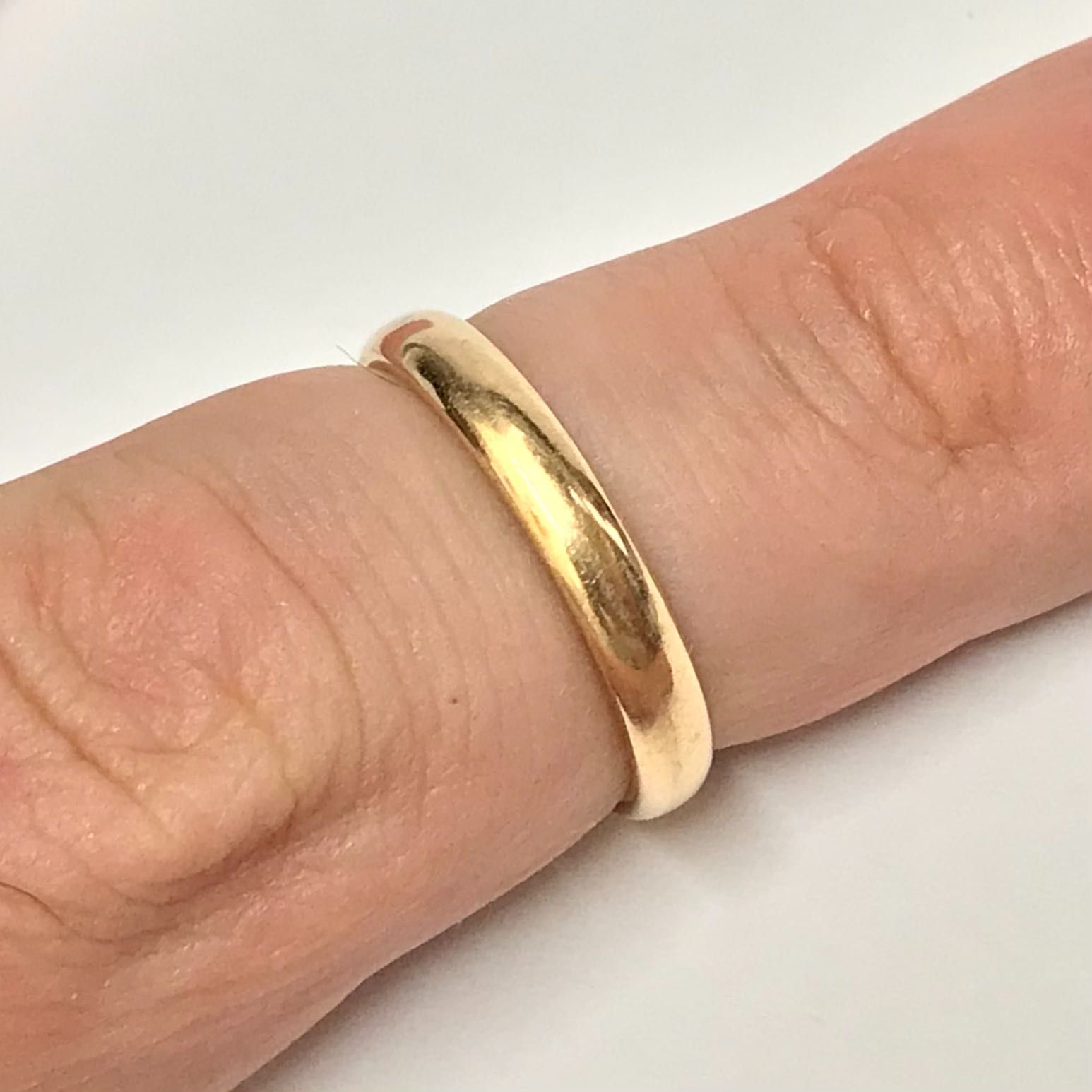 Złota OBRĄCZKA męska 14K cudowna KLASYCZNA r. 18