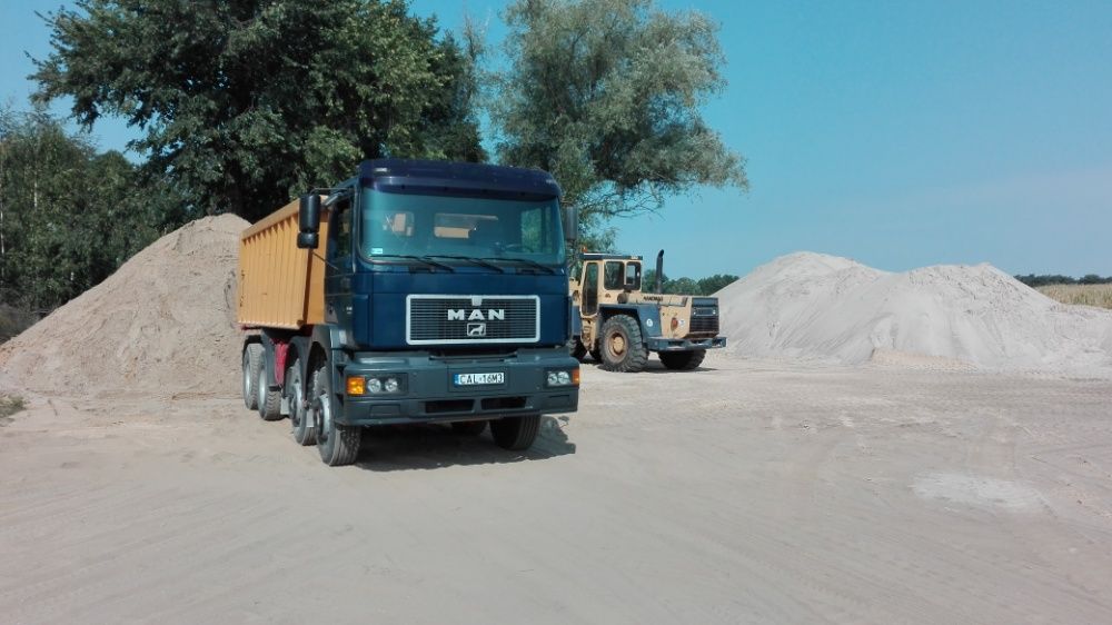 Piasek zasypowy, piach, żwir płukany, żwir gruby, pospółka.