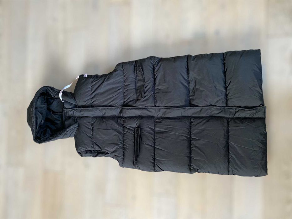 Довга жіноча дута безрукавка жилетка Missguided XS чорна коричнева