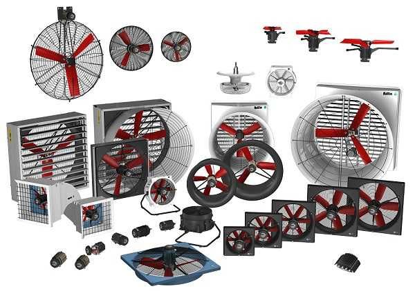 Wentylator mieszacz powietrza KOSZOWY MULTIFAN,wiatrak dla zwierząt