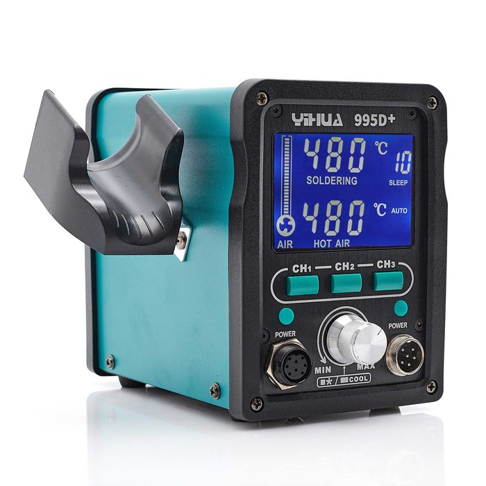 Stacja Lutownicza Yihua 995D+ 2w1 Lutownica Grotowa Hot Air