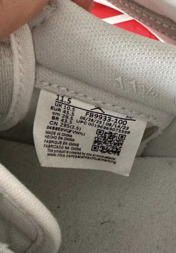 Nike air jordan 1 low 85 neutral grey
