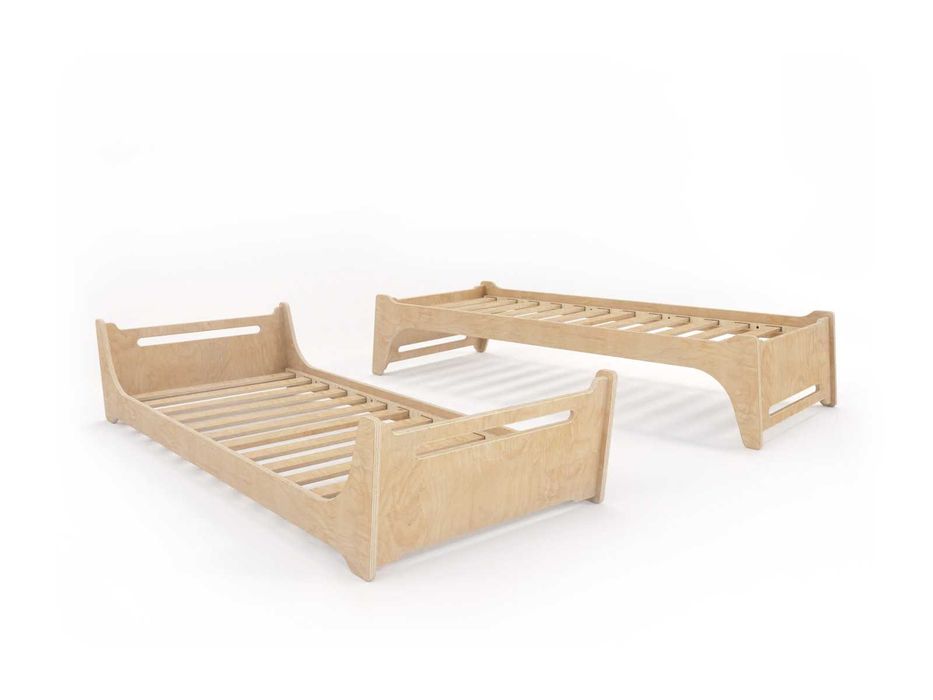 Дитяче ліжко Монтессорі | Напольная детская кровать | Ліжко з бортиком