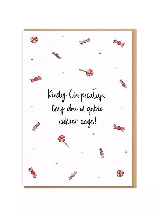 Karnet Walentynki - Kiedy cię pocałuję. Nadwyraz.com