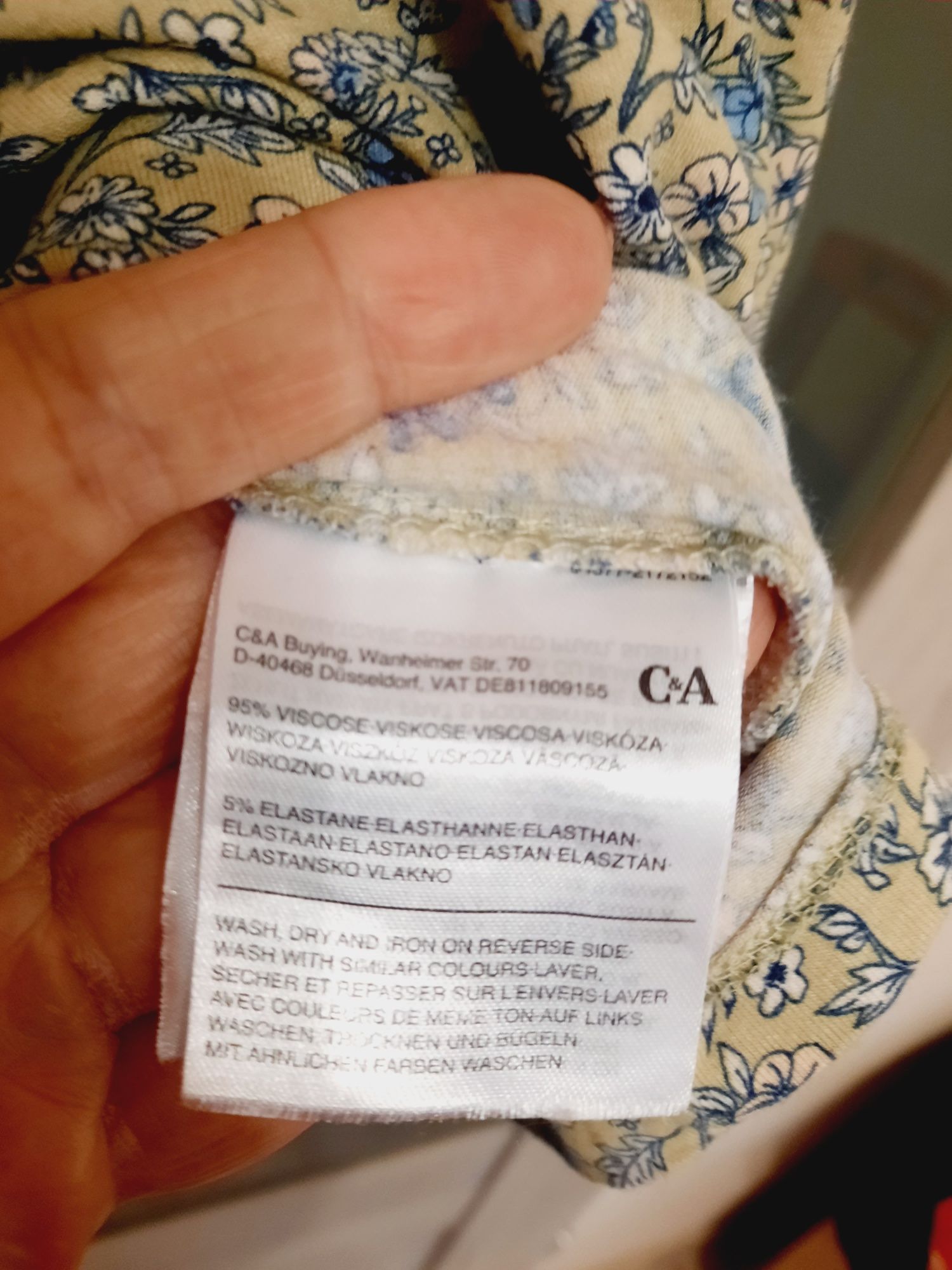 C&A śliczna tunika na wiosnę, wiskoza 52-54 Nowa