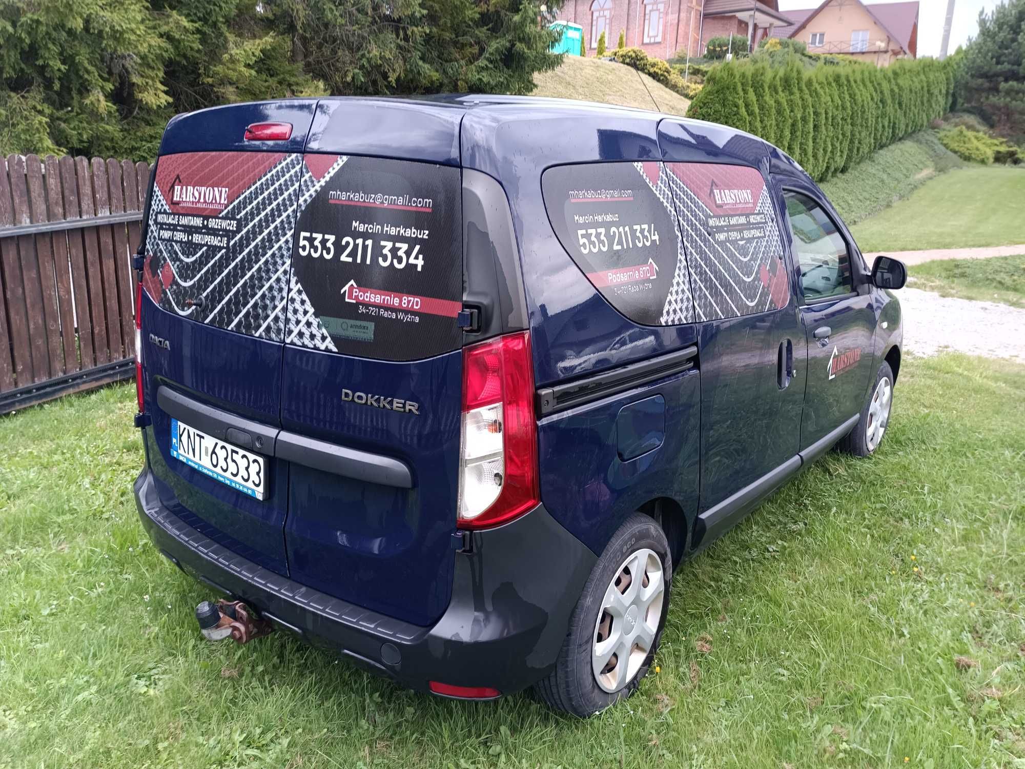 DACIA DOKKER 2017r 1,6l 102KM LPG bezwypadkowy, pierwszy właściciel