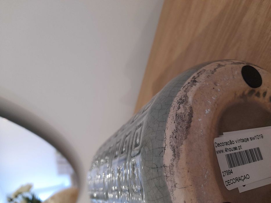 Jarra Cerâmica Verde Água